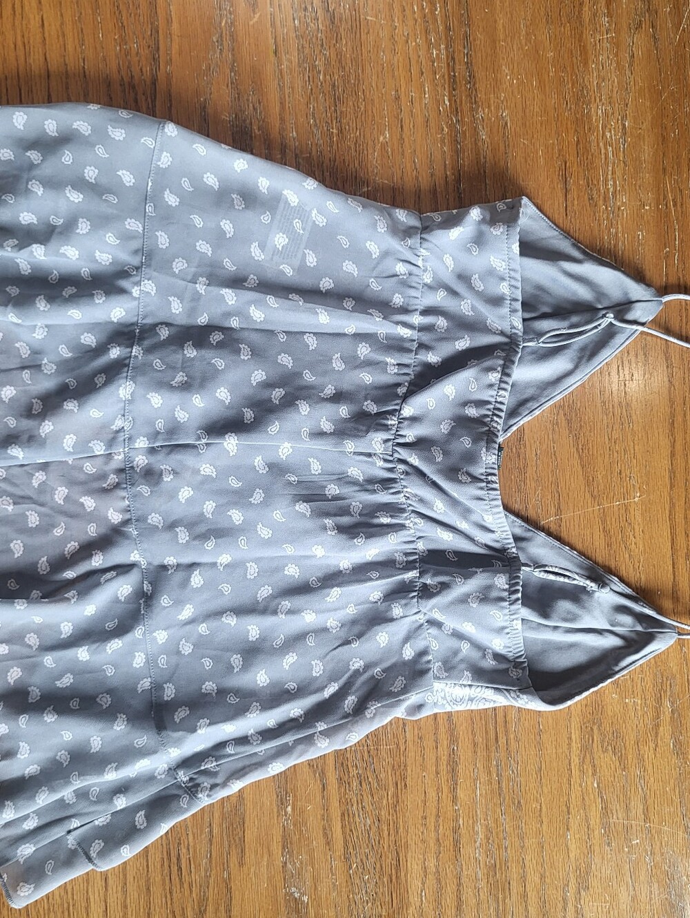 Light Gray Wild Fable Tie Front Tank. XS New - Picture 7 of 9